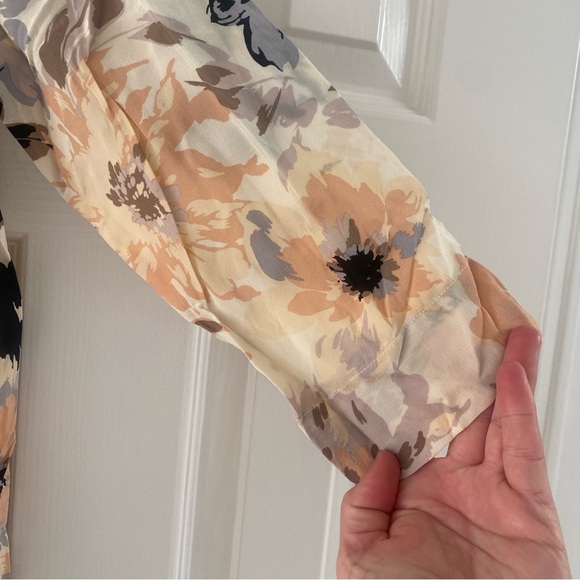 Beautiful Fossil Pastel 100% Silk Shift Dress, Zipper-back & Lined *EUC* - Picture 12 of 13